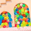 100 шт. цветные игрушки, прыгающие шарики в помещении, забавные портативные прозрачные гибкие игрушки для игр на открытом воздухе для детей