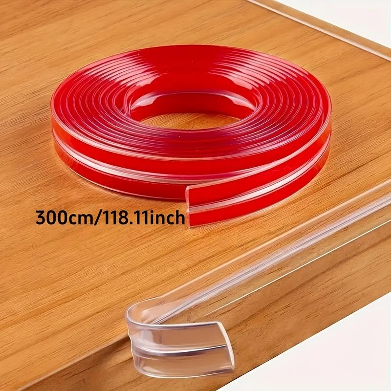 100см-500см Защитная кромка для мебели Бытовая противоударная полоса Прозрачная L-образная противоударная полоса Защита углов и кромок