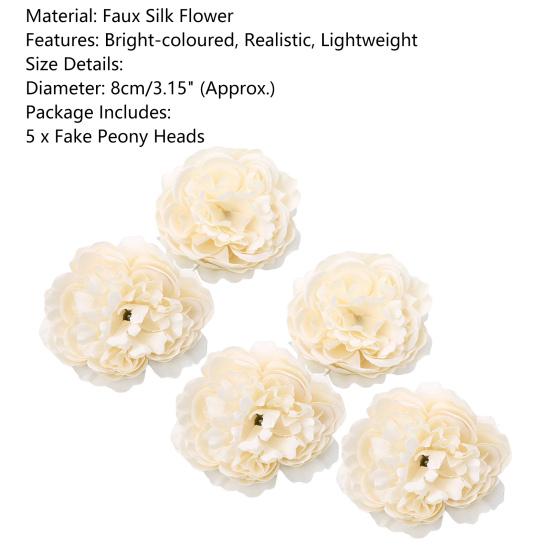 Очаровательные искусственные головки пионов, яркие, моющиеся, многоцелевые