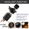 Universal 3-Port Baffled Oil Catch Can Tank Reservoir Oil Separator with Filter