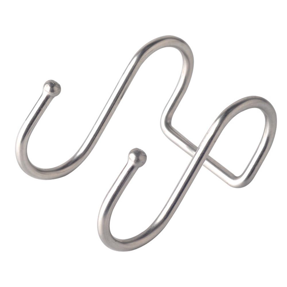 Hanger Wall Double S Shape Stainless Steel Door Accessories Rack Storage Hook Hanger Organizer