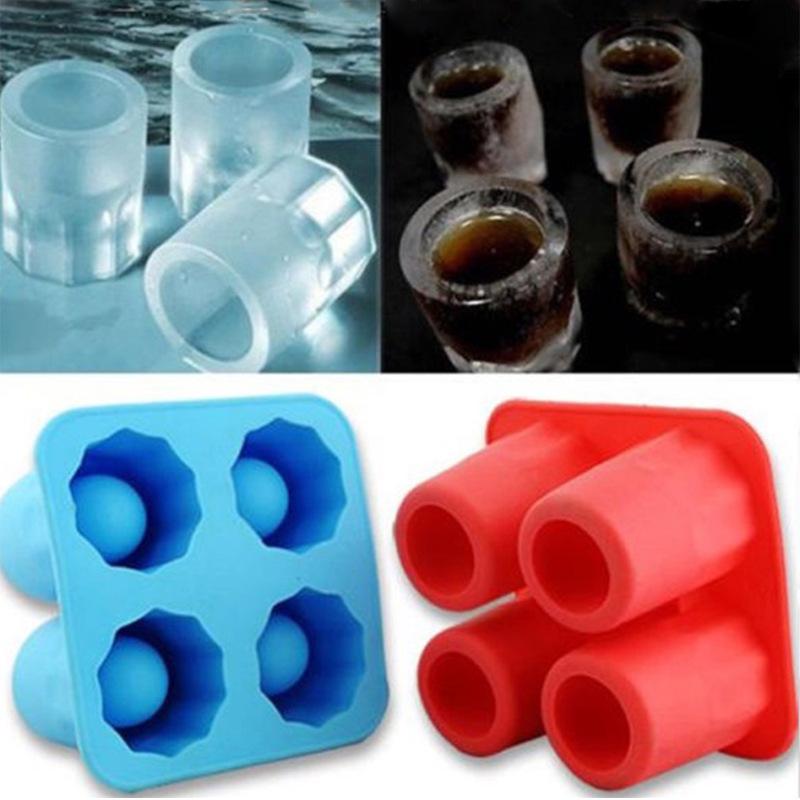 Four-Hole Creative Ice Cup Mold - Edible DIY Ice Tray BG26001