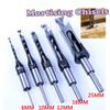 1Pc Square Hole Saw Mortise Chisel Wood Drill Bit With Twist Drill Angle Chisel Square Tenon Drill