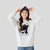 Girls Kids Cartoon Cat Casual Long Sleeve Pullover Sweatshirt Top