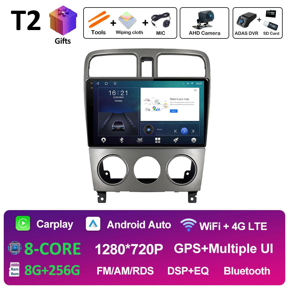 Для Subaru Forester SG 2002 2001 2002 2003 - 2008 Беспроводной Carplay Android Auto Автомобильный Мультимедийный Видеоплеер DSP Стерео Головное Устройство