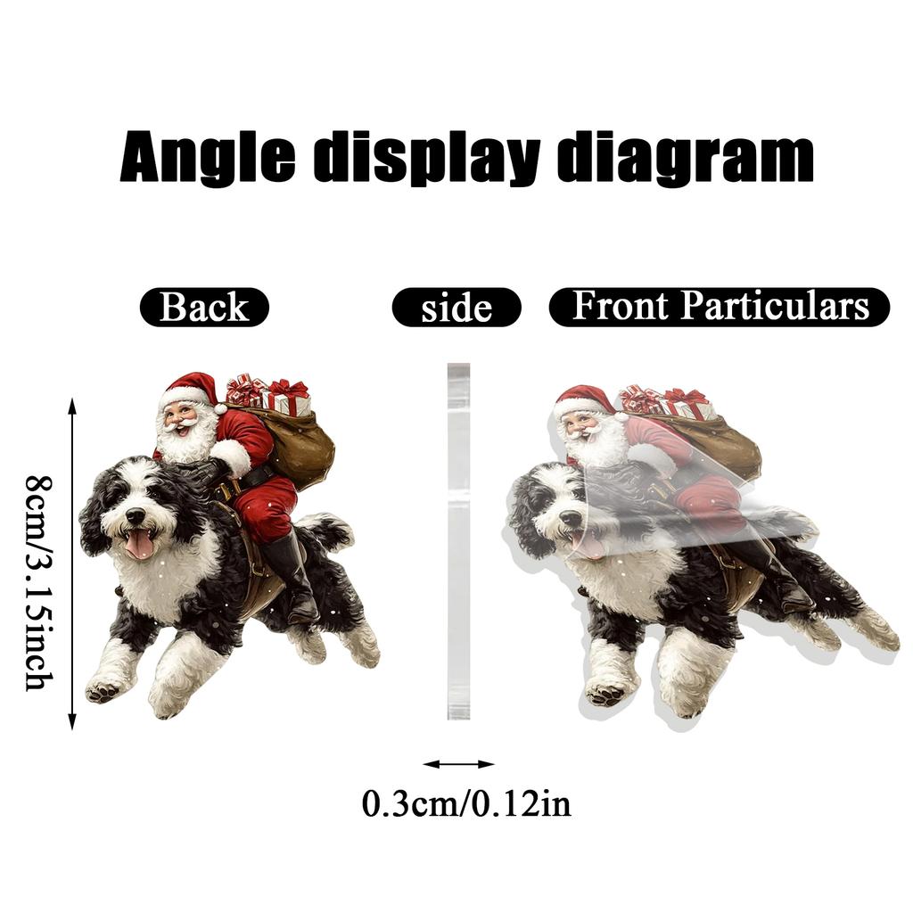 2D Рождественские украшения, Акриловая плоская елка, Домашний декор, Подвеска на елку
