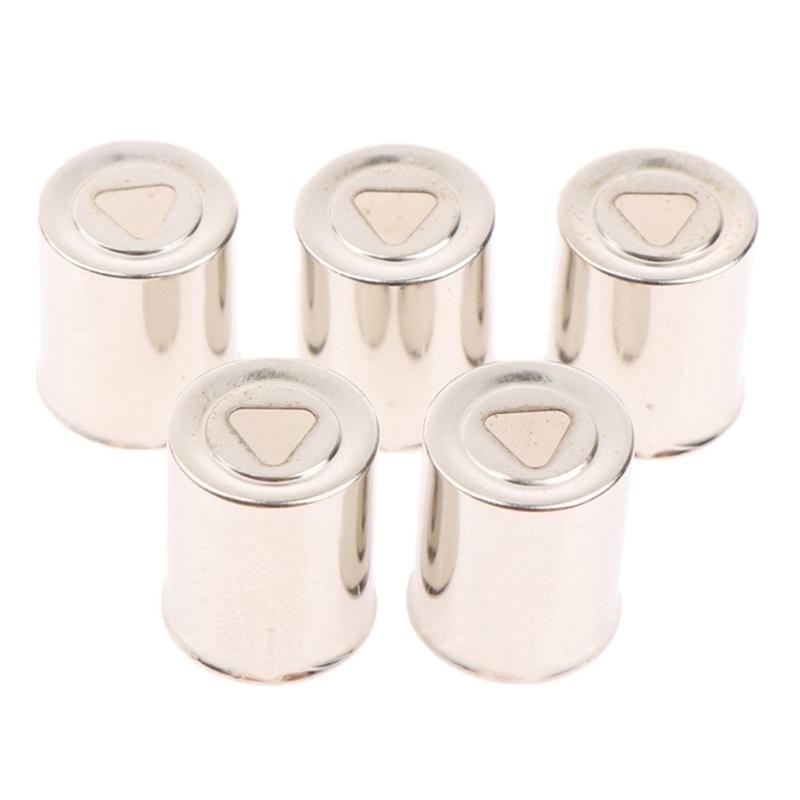 5PCS Microwave Oven Repair Caps Stainless Steel Magnetron Antenna Covers for Small Appliance Replacement Jobs at Home