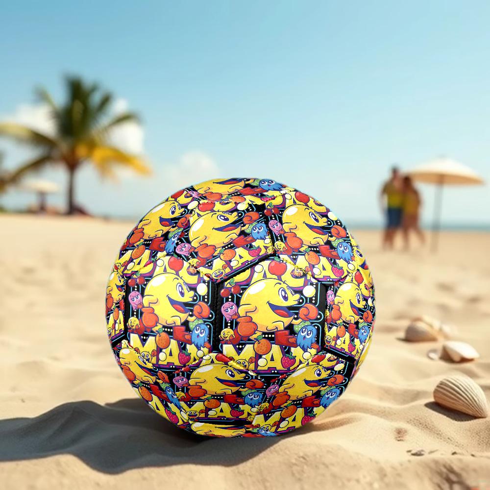game MAN Print Size 5 Soccer Ball, Standard Match Football for Sports Game and Team Practice, Ideal Gift for Soccer Fans