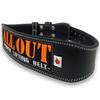 ALLOUT Training Power Strength Training Leather Lifting Made with Premium Cowhide First In Japan Belt, Belt, Belt, Belt, Leather, (M, Black)
