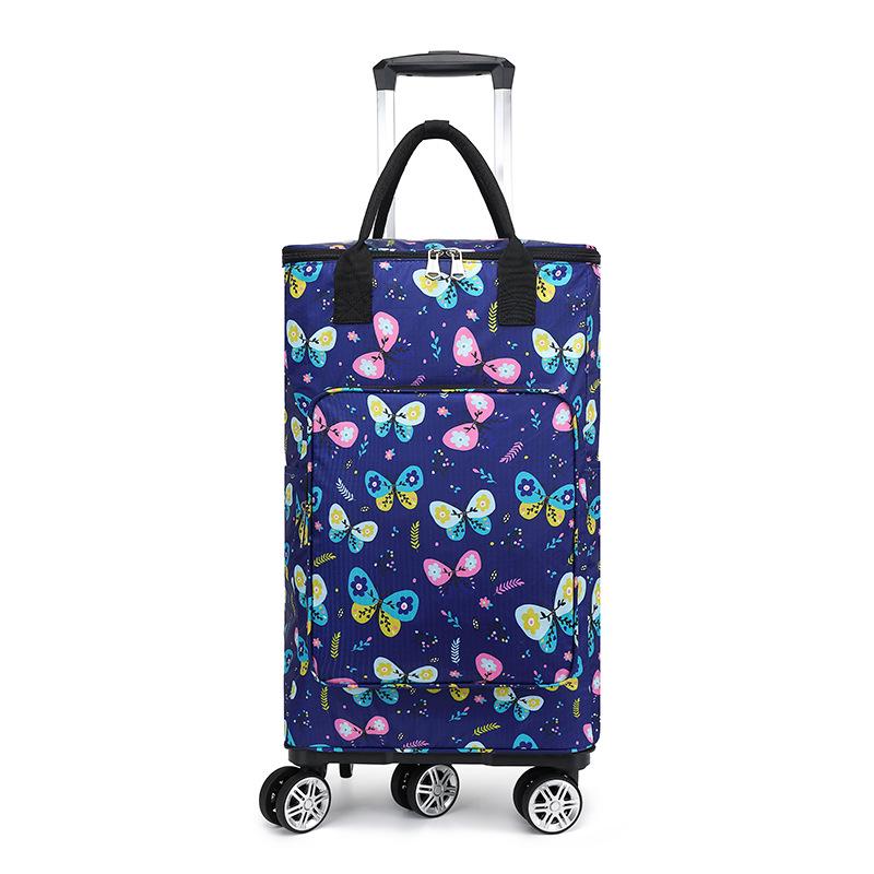 Складная Портативная Тележка для Продуктов с Сумкой - Бытовая Тележка для Супермаркета