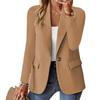 2025WISH Popular Autumn Long-sleeved Solid Color Cardigan Blazer for Women