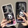 Чехол-панда, играющая на гитаре, для Samsung Galaxy S26 S25 Ultra S24 S23 S22 S21 FE A15 A35 A55 A16 A26 A36 A56 A17 A37 A57 5G