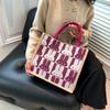 Large-capacity Handbags Are Popular This Year, and Women's 2025 New Trendy Fashion and Cute Rabbit Printed Shoulder Bags.