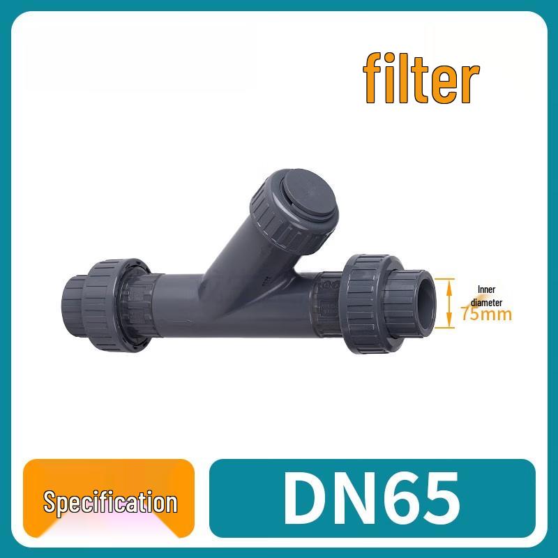 DN65 (75mm) UPVC Chemical Grade Union Filter