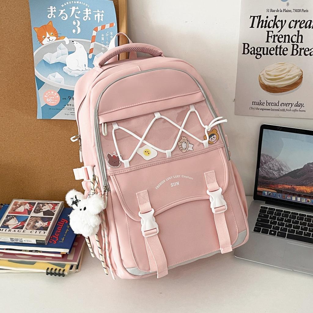 Schoolbag cute backpack female cartoon large capacity 1-1 grade primary school school bag high value sweet student bag