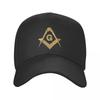 Золотая бейсболка с логотипом Freemason для женщин унисекс, регулируемая масонская шляпа для папы, уличная одежда, летние шляпы Snapback