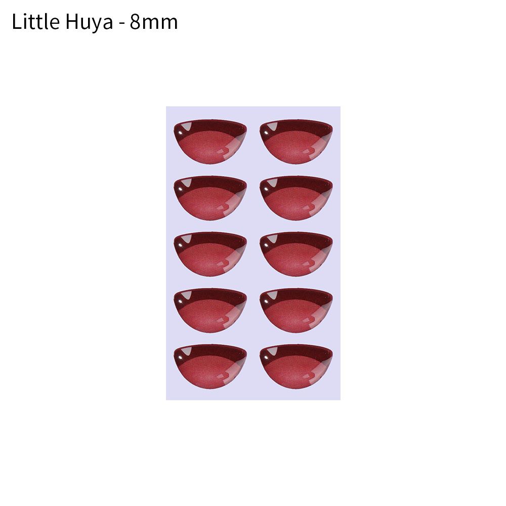 Glass crystal cute Anime Figurine Doll Cartoon Mouth Stickers MouthChips Paper Face Organ Paster