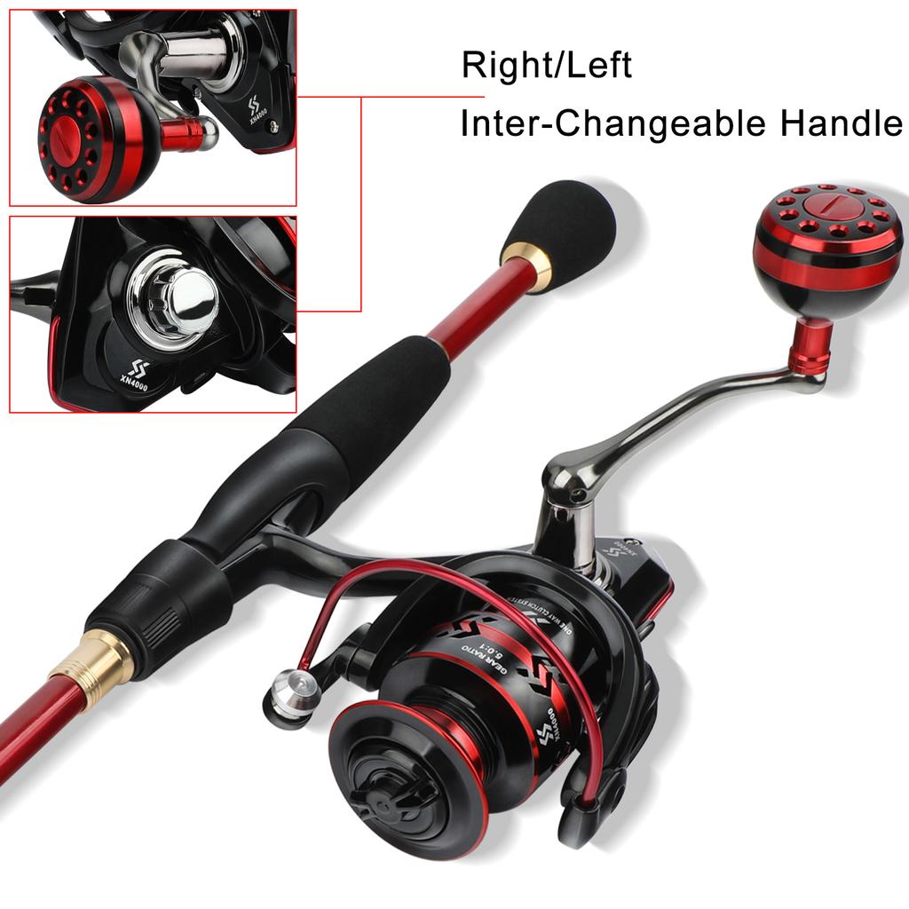 Telescopic Fishing Rod 5.0:1 Speed Metal Spool Fishing Reel Bass Freshwater Saltwater Outdoor Travel Fishing Tackle Rod Combo