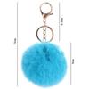 Пушистый Помпон Сумка Подвеска Аксессуары Брелок для Ключей Автомобиля Украшения Меховой Шар Брелок Держатель для Ключей Автомобиля Пом Пушистые Брелоки