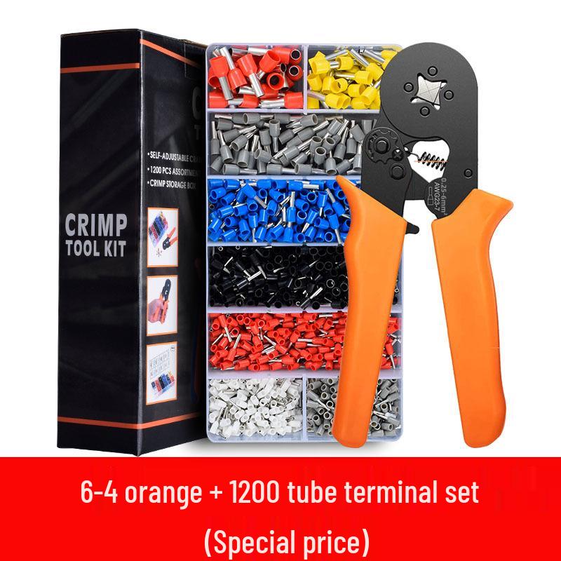 Набор ручных обжимных инструментов и инструментов для зачистки проводов: Пассатижи с удлиненными губками для электриков