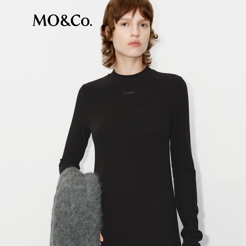 МО&Ко. Зимнее макси-платье А-силуэта с высокой талией из шерстяной смеси 2024