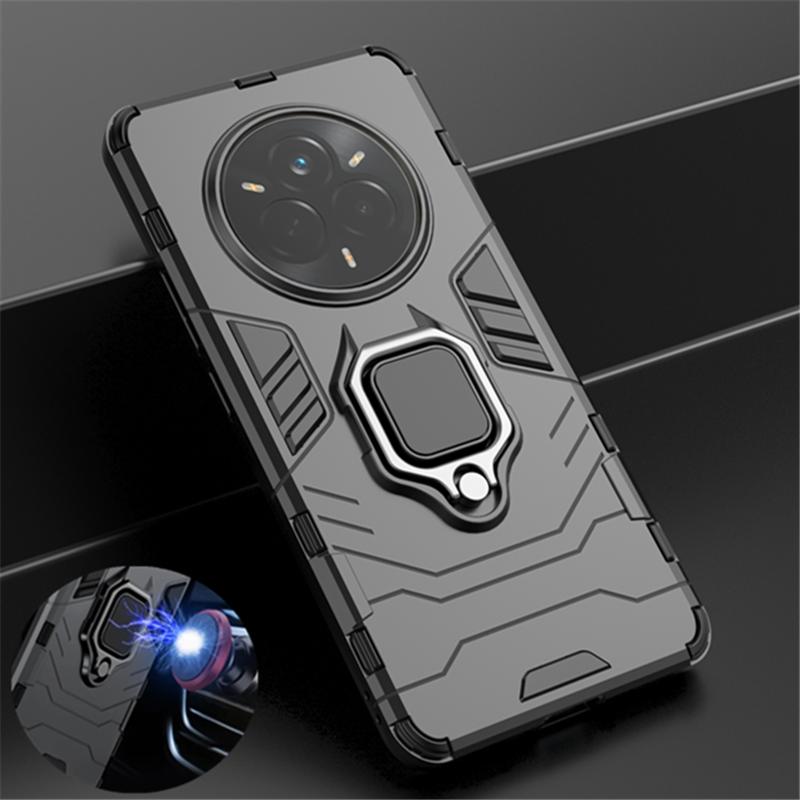Противоударный защитный чехол для Realme 14 Pro 5G Pro+ Plus OPPO Realme 14X Магнитный держатель Кольцо-подставка Объектив Защитный чехол