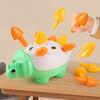 Детская игрушка-пазл с динозавром Развитие координации рук и глаз Мелкая моторика Дошкольное обучение Малыши Мальчики Девочки Обучающий Трицератопс Интерактивная игрушка