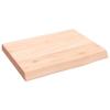 VidaXL Wall Shelf 40x30x4 Cm Solid Untreated Oak Wood 363507