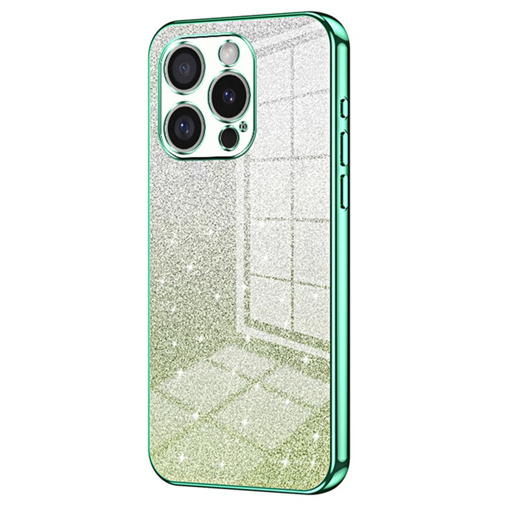 Для iPhone 16 Pro Чехол Гальваническое покрытие Градиент Блестящий ТПУ Чехол для телефона