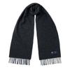 ABRAHAM MOON Merino Wool Muffler 25cm - Dark Charcoal