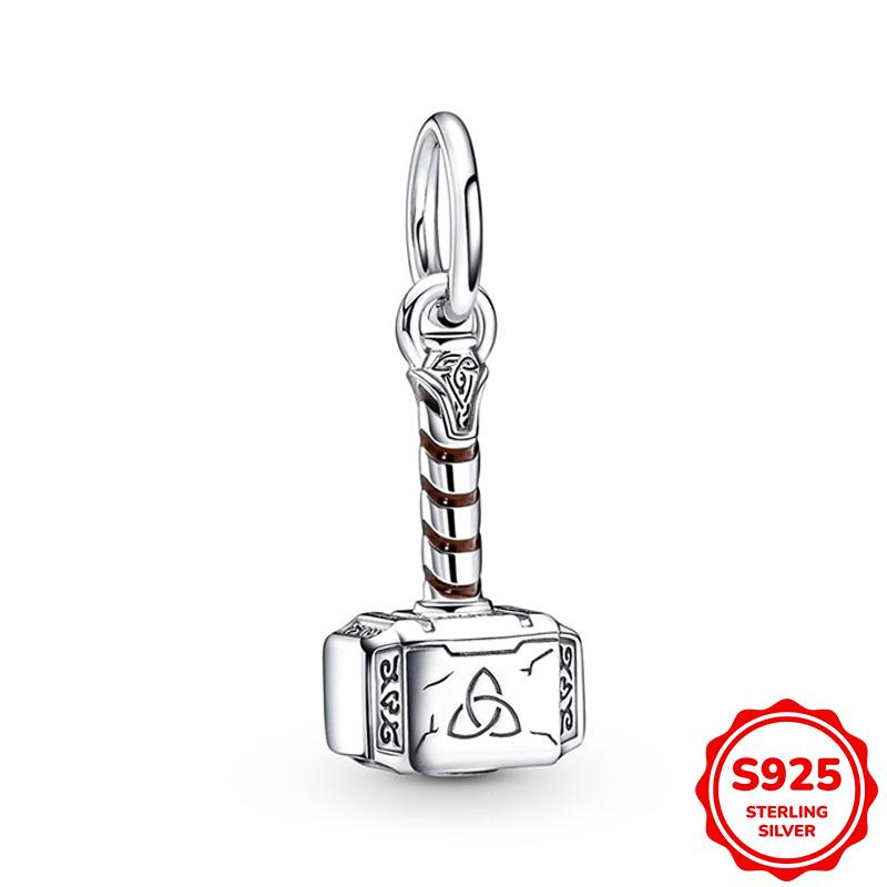 Marvel Человек-паук и Щит Капитана Америки Подвеска Шарм Бусина Подходит для Браслета 3 мм Ожерелье Женский Кулон Роскошные DIY Ювелирные Изделия Подарок