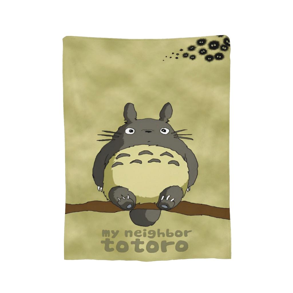 Традиционные вязаные одеяла Некобус Японские Т-Тоторо Кот-автобус Флисовый плед Постельные принадлежности Диван Портативные Мягкие Теплые Покрывала