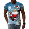Christmas Atmosphere Original Pattern 3D Printed T-Shirt Christmas Eve New Year Clothing Comfortable Versatile High Quality Top