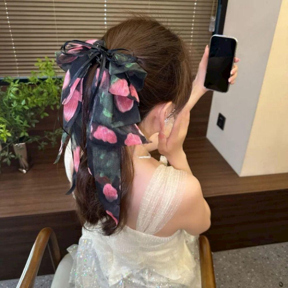 1Pcs Elegant Tail Clips Fashionable Hair Claw Durable Chiffon Hair Clip  Hair Accessories