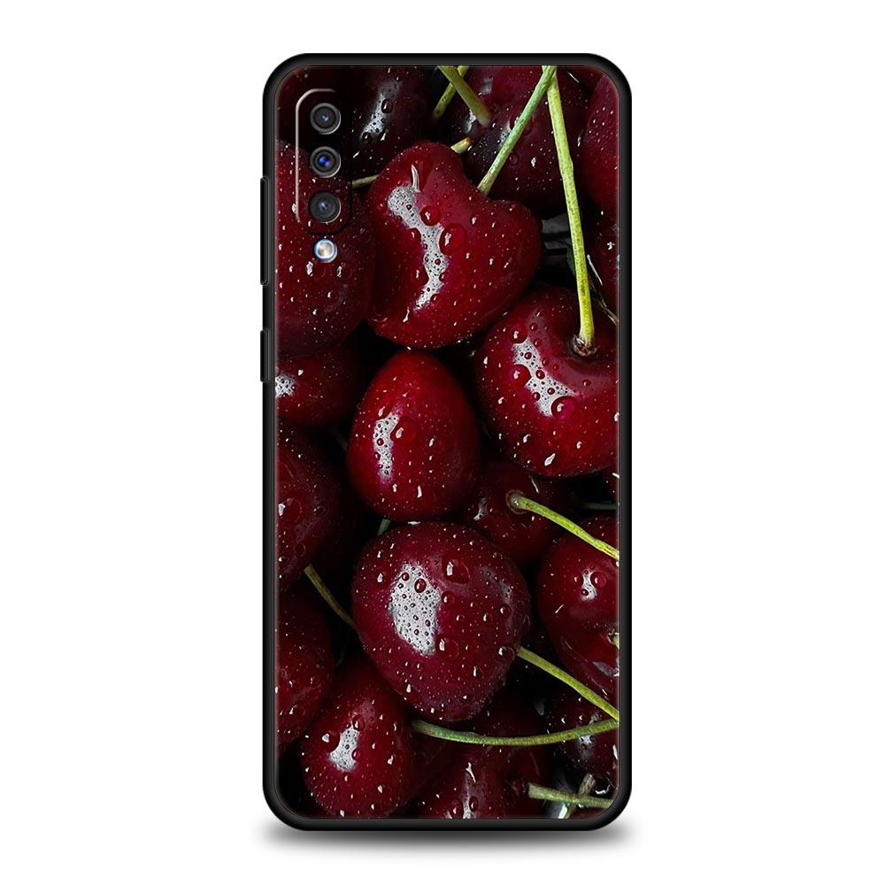 Чехол Красная Вишня для Samsung A26 A36 A56 A54 A52 A50 A70 A40 A20S A20E A12 A14 A16 A22 A24 A42 A34 A32 5G A04s A06 5G