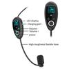 UHF Wireless Microphone System 2-in-1 Earset and Handheld Mic with 6.35 mm Receiver, USB Rechargeable, Black, for Teaching Karaoke