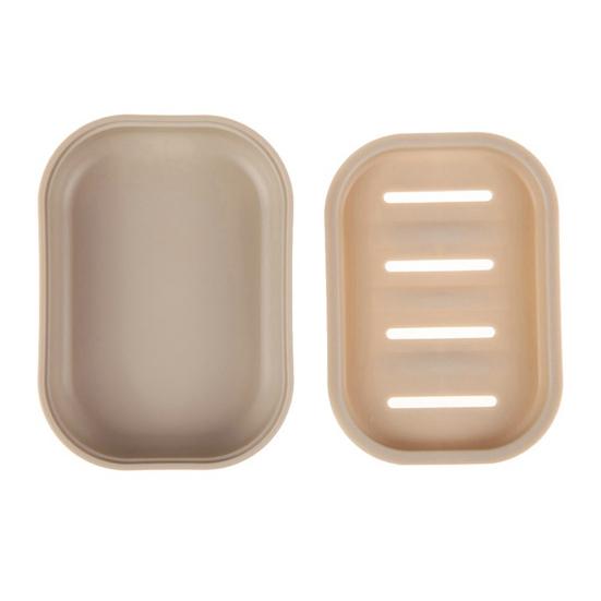 Мыльница со сливным слоем, держатель для шампуня с крышкой, подставка для мыла, сохраняет мыло сухим и чистым для ванной, душа, ванны, кухни