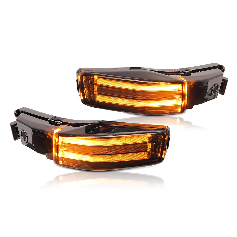 Smoked Black Front Front LED Tip Fender Light with Turn Signal Running Lamp for Can-am Ryker 600 900 Sport Rally Edition 2019+