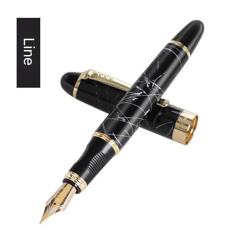 Перьевая ручка Jinhao X450 Иридиевое перо Полностью металлическая Золотой зажим Роскошные ручки Подарок студенту Канцелярские товары Офис Школьные принадлежности