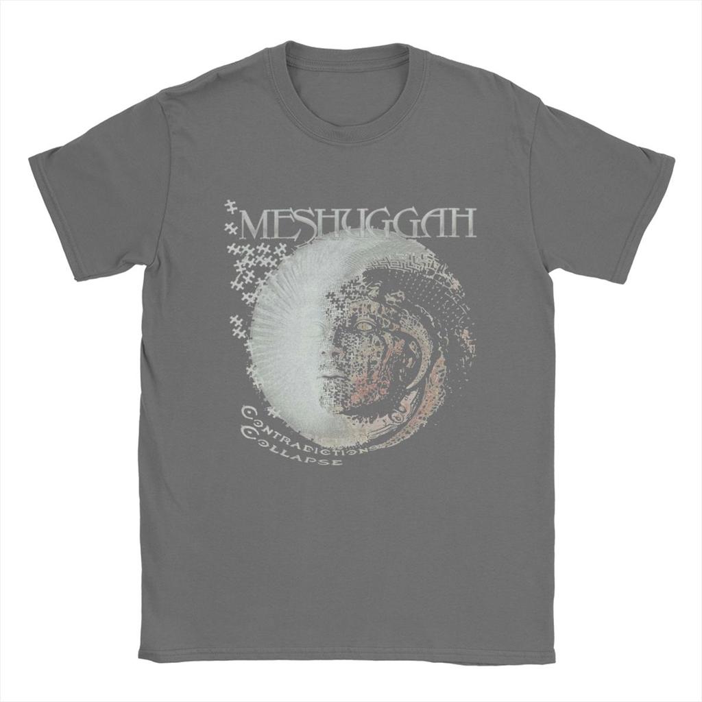 Мужская футболка Meshuggah Хипстерская футболка с коротким рукавом и круглым вырезом из чистого хлопка для вечеринок