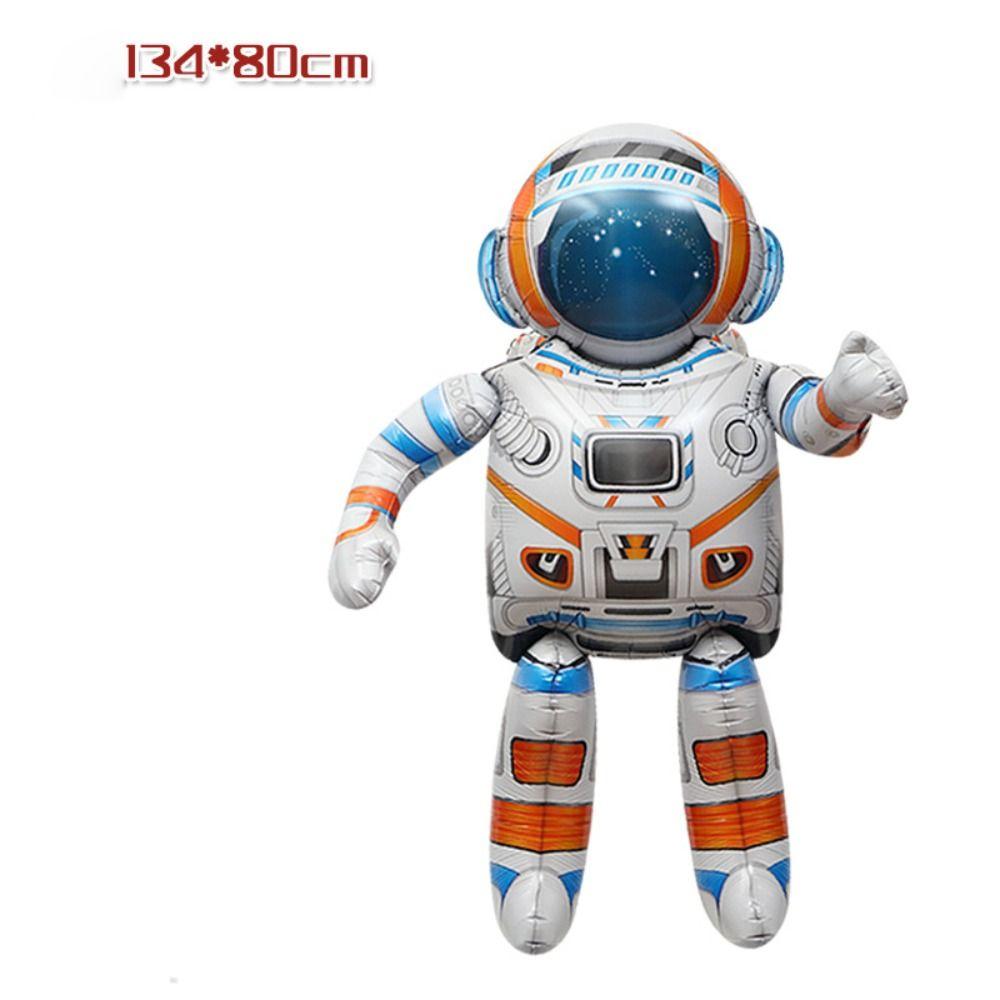 Мультфильм космонавт ракета воздушные шары из фольги 4D воздушный шар из алюминиевой пленки детский день рождения