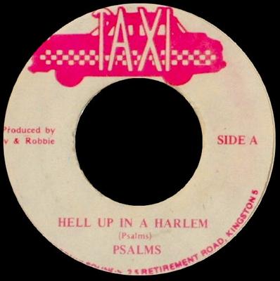 7-дюймовая пластинка ПСАЛМЫ Hell Up In A Harlem NONE Такси Ямайка Регги Ска Даб Б/у