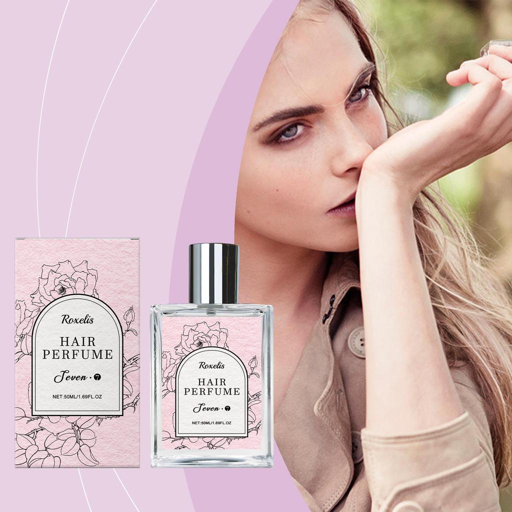 Roxelis Rose Hair Spray Perfume Body Fragrance Long Lasting Eau de Toilette Fresh Moisturizing Charming Retention Fine Mist Perfume