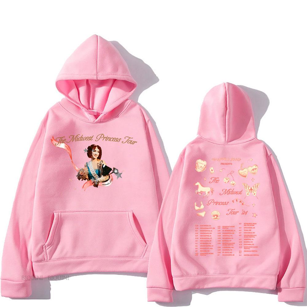 Уличная одежда унисекс The Midwest Princess Tour 2024 Chappell Roan Hoodies Ropa Hombre Sudaderas Осенняя флисовая удобная одежда