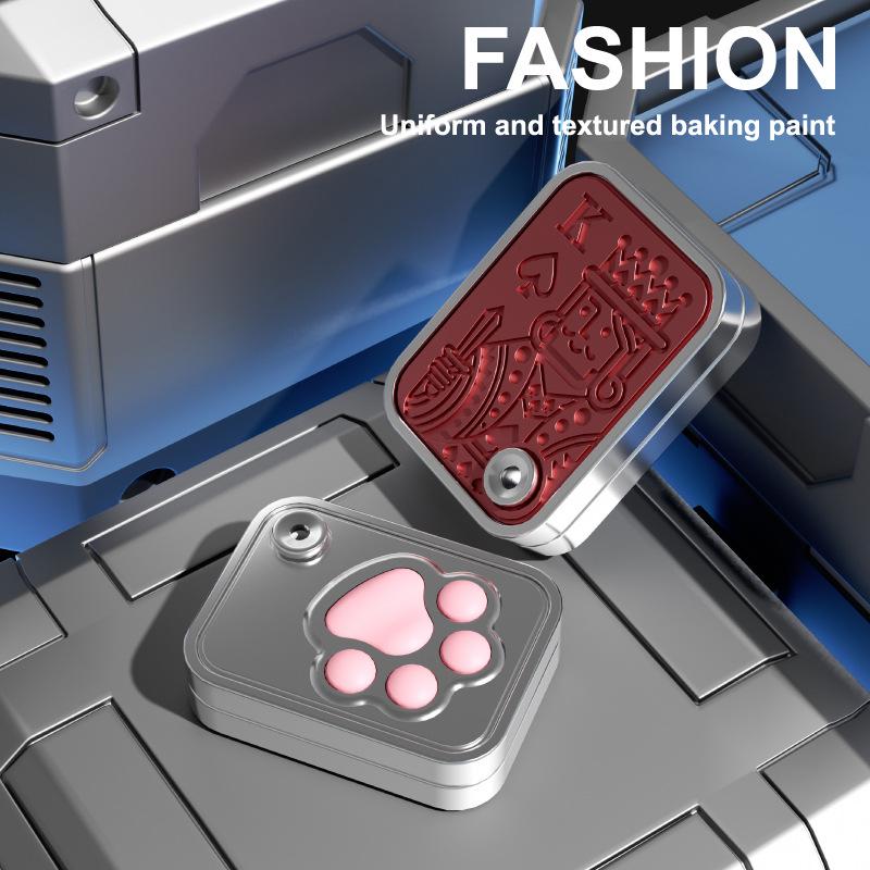 Cross-border Cat Paw Bubble Push Card: Children's & Adult Decompression Spinning Toy Pendant