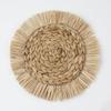 Natural Gourd Grass Round Woven Placemat - Heat Insulation Pad for Dining Table & Party Decor