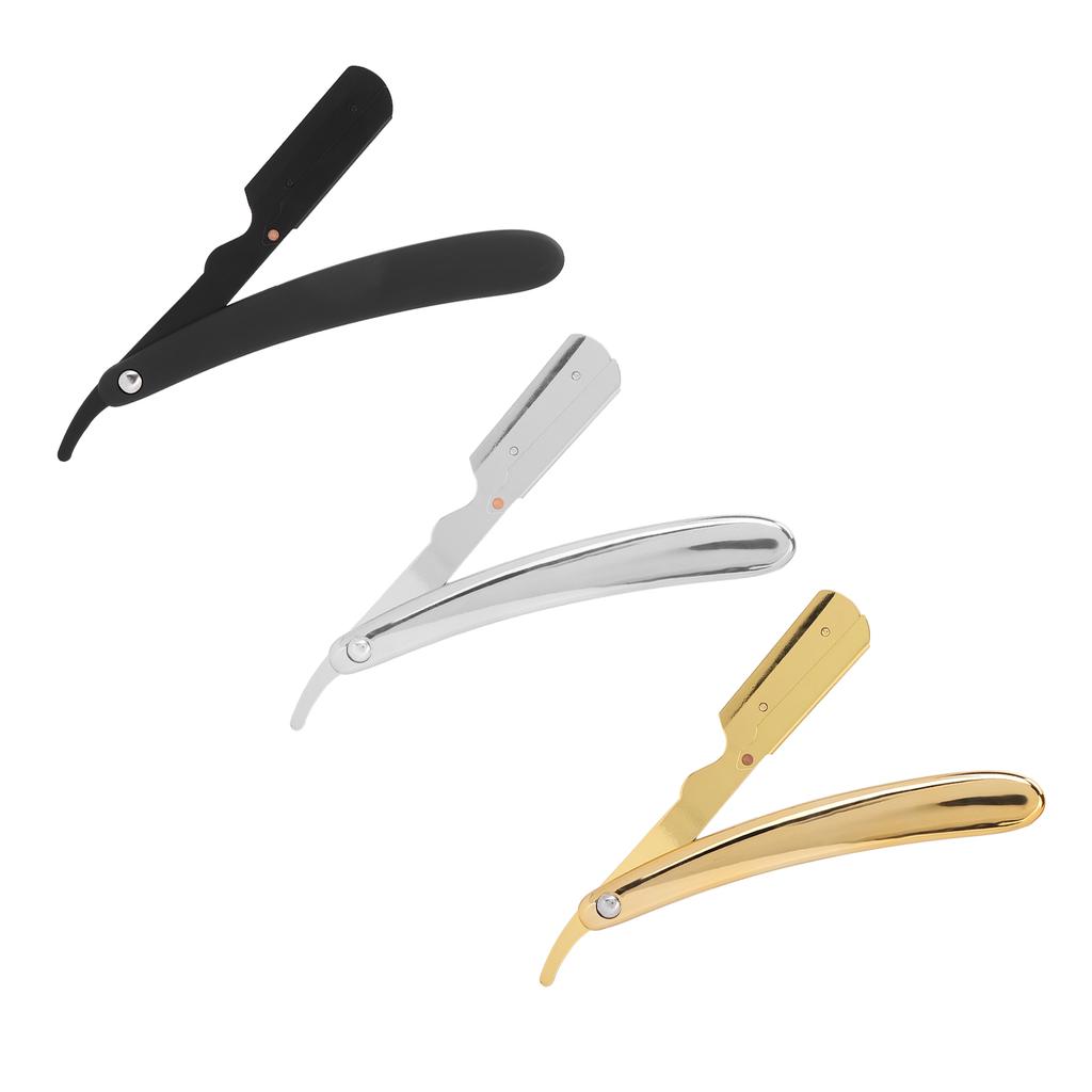 Men\'s Folding Handle Plated Professional Straight for Hair Salon (Without Blade)