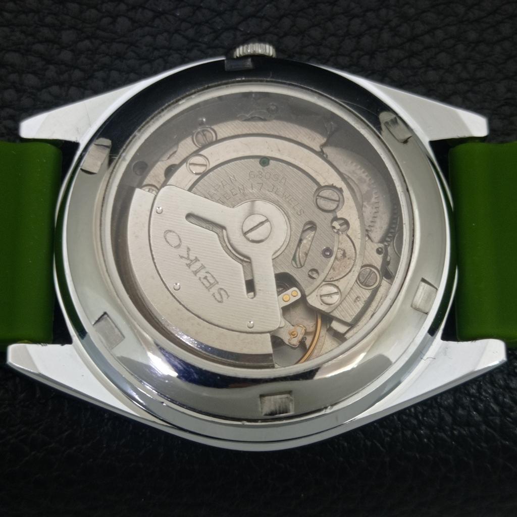 ВИНТАЖНЫЕ ОТРЕМОНТИРОВАННЫЕ МУЖСКИЕ АВТОМАТИЧЕСКИЕ ЧАСЫ SEIKO 6309A ЯПОНИЯ ЗЕЛЕНЫЙ ЦИФЕРБЛАТ a442732-1