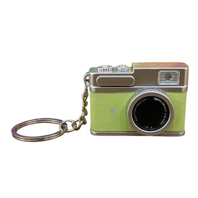 Креативный дизайн Мини-зеркальная камера Светящийся брелок Включает светозвуковой эффект для стильных подарков и вечеринок Личное использование