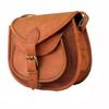 Vintage Goat Cross-body Bag Leather Brown Messenger Shoulder Purse Handmade Leather Brown Bag